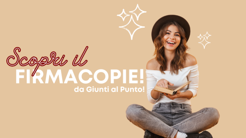 26 Ottobre un nuovo Firmacopie da Giunti al Punto!